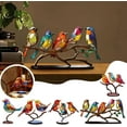 thumbnail image 5 of Adornos para observar aves Adornos para decoración del hogar Cien flores Colgante para observar aves Serie de observación de aves Decoración de metal para el hogar (B), 5 of 5