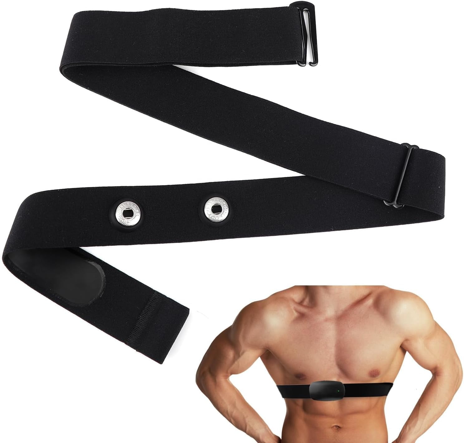 Herzfrequenz Brustgurt Ersatzband – Kompatibel Mit Polar H10/H9/H7, Garmin, Verstellbar, Für Training & Fitness