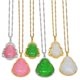 thumbnail image 1 of Collares con colgante de Buda Anniyo para mujer, amuleto rosa, blanco y verde, estilo chino, amuletos de Maitreya, estilo de joyería, Navidad, n.° 242606, cadena fina de 60 cm, 3 cm, rosa 2, cadena fi, 1 of 4