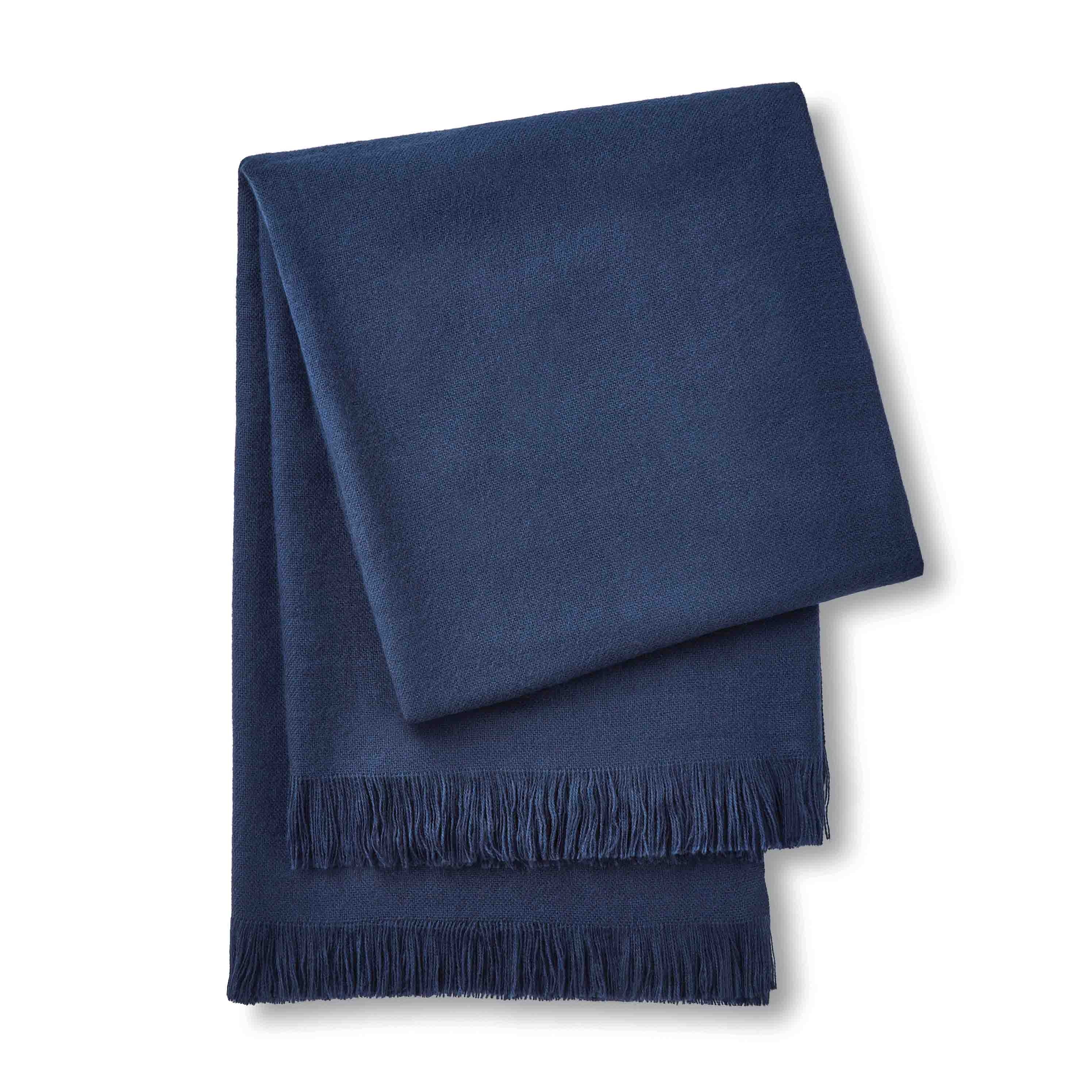 Mainstays 5-Piece Reversible Comforter Set Navy Cross Stitch Bedding with Decor Pillow and Throw, King