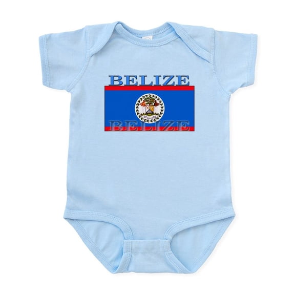 CafePress - Belize Belizean Flag Infant Bodysuit - Baby Light Bodysuit, Size Newborn - 24 Months