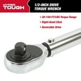 Hyper Tough 1/2inch Drive 30ft/lb to 150ft/lb Torque Wrench