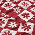 thumbnail image 4 of Manta Snuggle Sac con diseño de flores a cuadros, 127 x 152 cm, acogedora, 4 of 6