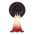 thumbnail image 6 of Meyda Lighting 5.5" Wide Seafoam/Cranberry Tiffany Pond Lily Wall Sconce - N/A, 6 of 7