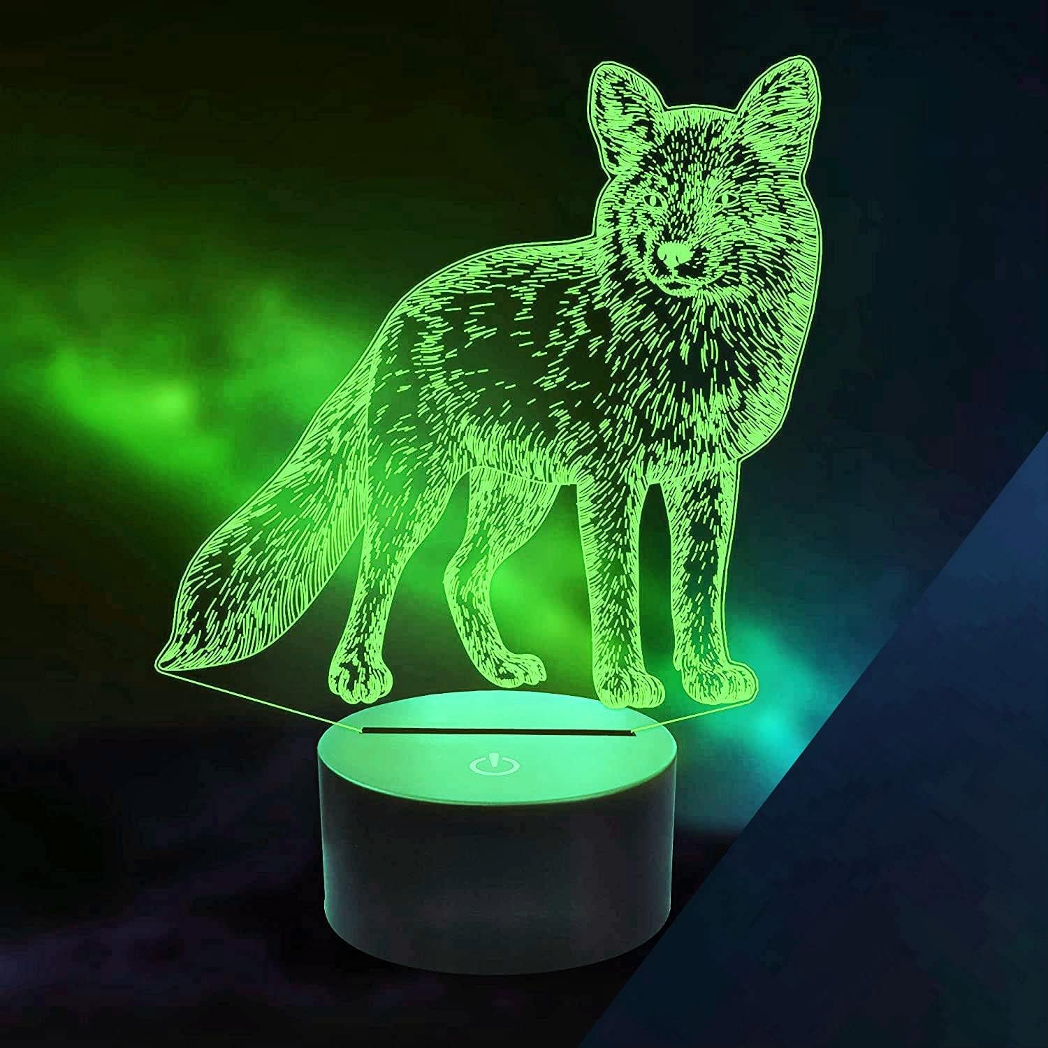 3D Saxophon Lampe – 7 Farbwechsel, Nachtlicht, USB, Optische Illusion