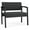 Adler Nocturnal, variant on Lesro Lenox Steel Fabric Bariatric Waiting Room Guest Chair in Black/Open House Navy