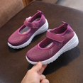 thumbnail image 2 of Fesfesfes Kids Mesh Breathable Sneakers Summer Hollow Out Casual Shoes for Boys and Girls,Fly Woven School Sports Walking Shoes,Lightweight Thick Sole(Purple,4 Years), 2 of 4