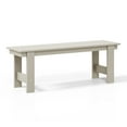 thumbnail image 4 of WestinTrends Ashore Outdoor HDPE 48" Modern Backless Patio Bench, Sand, 4 of 16