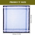 thumbnail image 2 of SHOWERORO 3Pcs Stylish Cotton Handkerchief Pocket Squares Durable Machine Washable Fabric, 2 of 5