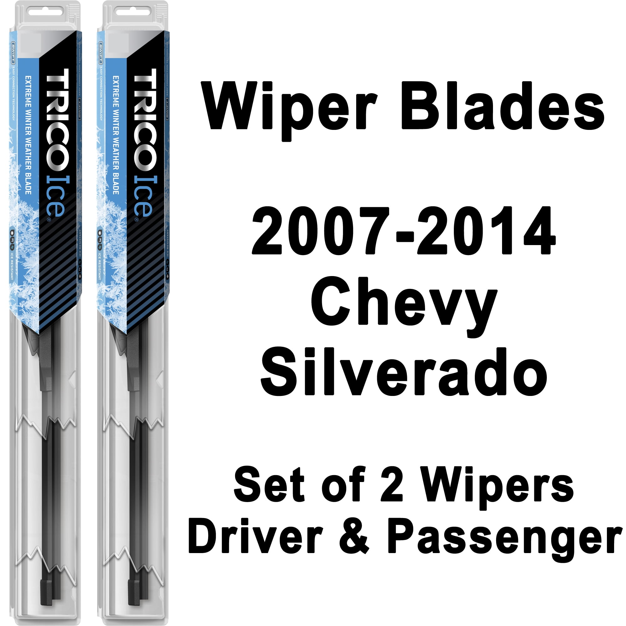 Chevy Silverado Wiper Blades Set 2007 2014 TRICO Force Beam For Windshield Walmart
