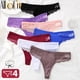 thumbnail image 2 of 4 unids/set de bragas sexis de algodón para mujer, ropa interior de Tanga de encaje para mujer, lencería íntima con espalda en T, bragas caladas de talla grande con flores Tan Jianjun unisex, 2 of 2