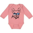 thumbnail image 3 of Inktastic French Bulldog Portrait with Sunglasses Boys or Girls Long Sleeve Baby Bodysuit, 3 of 5