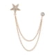 thumbnail image 1 of Broche de estrella de cinco puntas para hombre, cadena colgante, joyería para el Día del Padre Dorado, 1 of 9