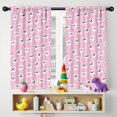 thumbnail image 5 of Blackout Kids Curtains,Pink Halloween Skulls Childrens Insulated Curtains Set Of 2,Bedroom Essentials,Toddler Room Decor 42x54in(106x137cm), 5 of 5