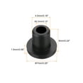thumbnail image 2 of 50Pcs T Shape Rubber Grommet Mount Dia 4.5mm ID 2.5mm H 6mm Black Seal Protection Cable Grommets Cable Pipe, 2 of 5