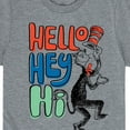 thumbnail image 3 of Dr. Seuss - Hello Hey Hi - Toddler And Youth Short Sleeve Graphic T-Shirt, 3 of 6