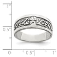 thumbnail image 5 of Diamond2Deal 925 Sterling Silver Antiqued Ring for Women Size 6, 5 of 7