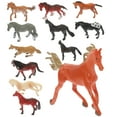 thumbnail image 6 of 12Pcs Realistic Plastic Horse Figurines Simulated Horse Figurines Mini Horse Toys, 6 of 8