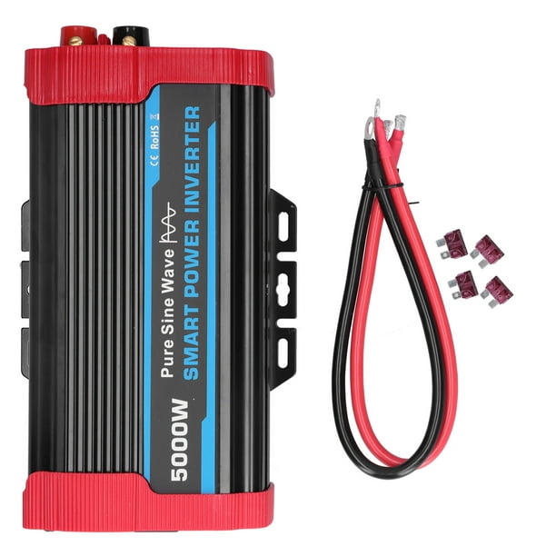 Convertidor De Coche, Inversor De Corriente De Coche De Onda Sinusoidal Pura Universal De 12 V A 110-120 V De Aluminio Para Vehículos ANGGREK Otros