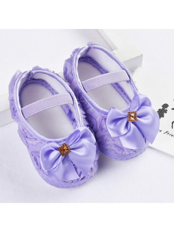 Prewalker Flower Princess Crib Infant Baby Shoes Soft Smart Girls Kids Newborn 