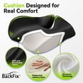 thumbnail image 4 of BackFix – Extra Large Wide Support Car Seat Cushion – Pressure Relief Hip, Lumbar, Tailbone, Sciatica. Adaptive Contour Memory Foam. Cooling Tech Car-Truck-Office Seat, Black, 4 of 6