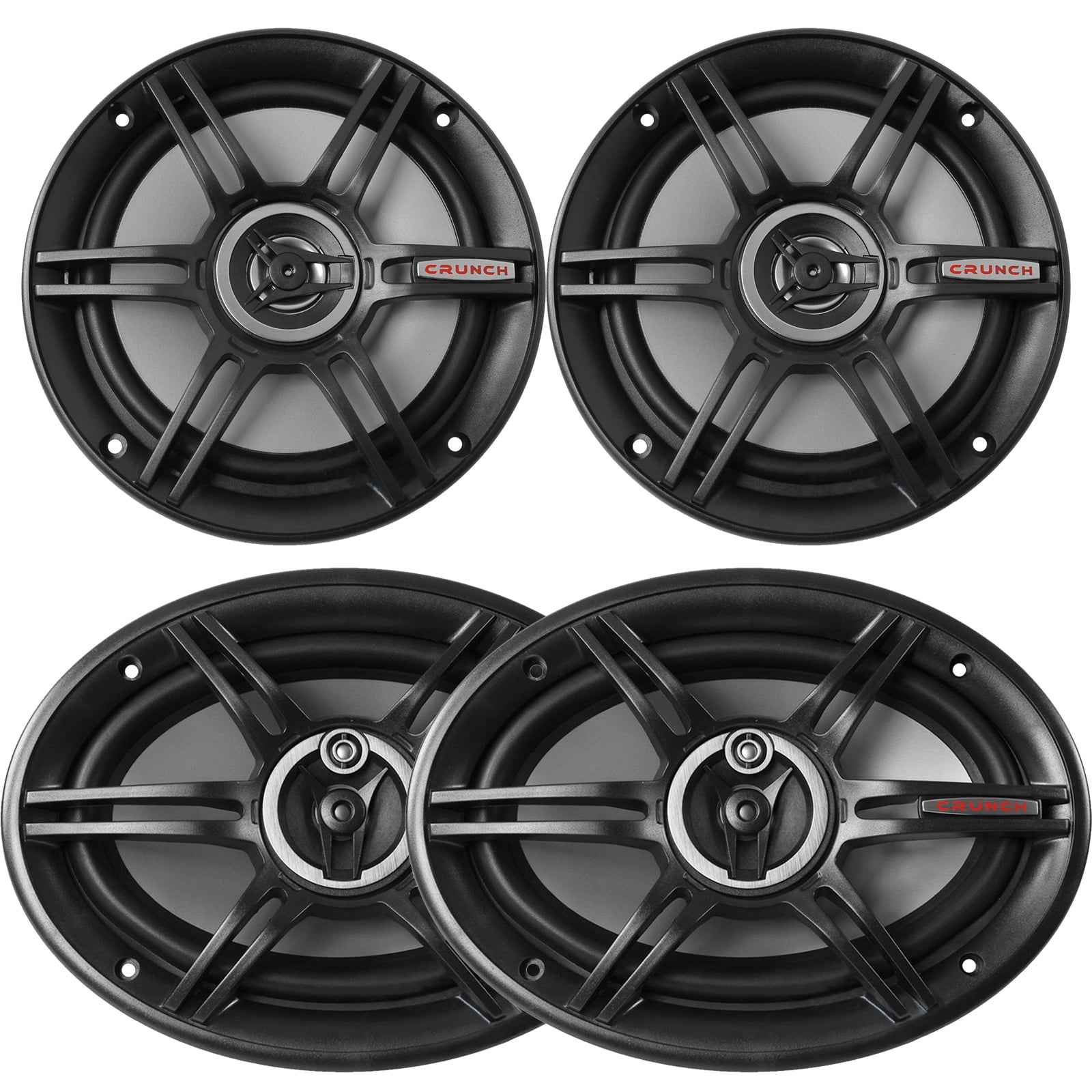 Car Speaker Bundle 2 x Crunch 6x9" Full Range 400W Peak Power 3Way