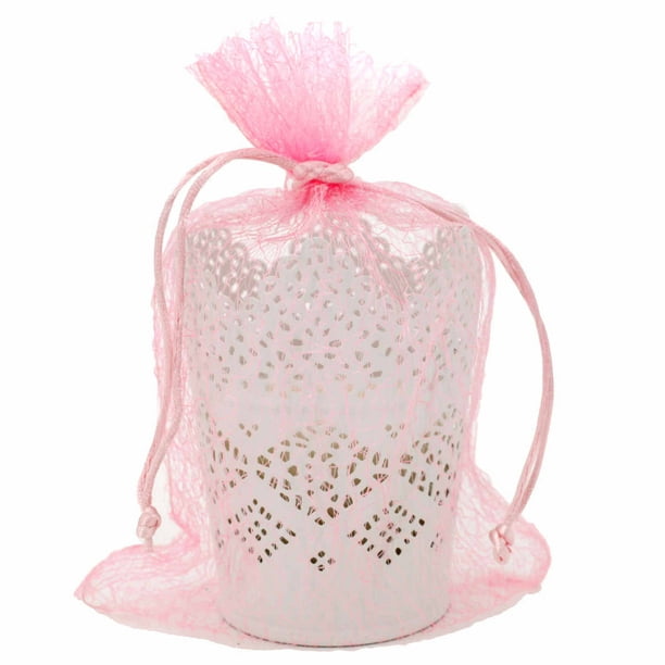 Gezichtsveld verloving halsband 30 Organza Mesh Pink Gift Bags (12" x 6.75") Party Favor Fabric Birthday  Treat Goody Bags - Walmart.com