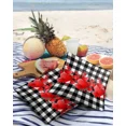 thumbnail image 5 of Decor Home Covers Cushion Garden Case Cover Pillow Waterproof Pillowcase Outdoor Plaid White And Bl, 5 of 5