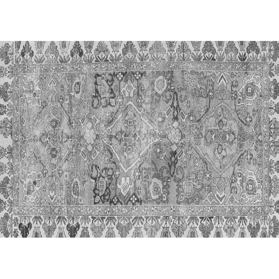 Ahgly Company Indoor Rectangle Persian Gray Traditional Area Rugs, 2' x 3'