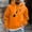 Orange, variant on JUSLIO Hoodies for Men Hooded Graphic Sweatshirts Drawstring Everyday Long Sleeve Pullover Sweatshirts