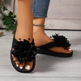 thumbnail image 6 of ibiyuan Flip Flops for Women Beach Thong Sandals for Women Dressy Non- Woven Sole Indoor Slippers Flexible Orthofeet Shoes for Women, 6 of 8