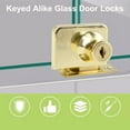 thumbnail image 2 of Premium Gold Glass Door Lock Latch Suitable for Wine Storage Solutions, 2 of 3