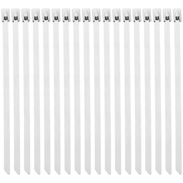 100Pcs Heavy Duty Zip Ties Metal Zip Ties Stainless Steel Zip Ties for Fixing Fences