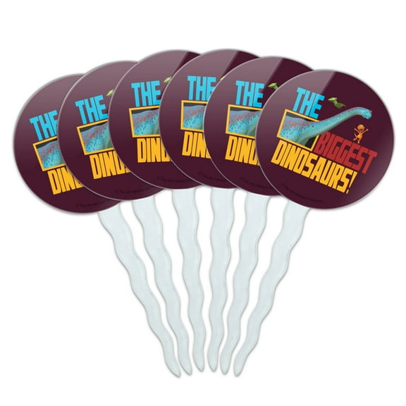 Dinosaur Train The Biggest Dinosaurs! Cupcake Picks Toppers Decoration Set of 6