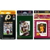 NFL Washington Redskins 3 Different Licensed Trading Card Team Sets