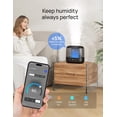 thumbnail image 3 of Smart Humidifiers for Bedroom, Top Fill 4L Supersized Humidifier Large Room with 28 dB, 36H Runtime, Touch/APP/Voice Control, Nightlight, Cool Mist Humidifiers for Baby, Plants, Indoor, Black, 3 of 5