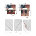 thumbnail image 5 of Vintage Red American Flag Swag Curtains for Living Room/Bedroom Windows, US Flag Stripe Retro Starts Kitchen Curtains and Valances Set 36 Inch Length, Light Filtering Swags Valance Curtain Panels, 5 of 5