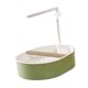 thumbnail image 2 of Bañera de ducha para loros de material PP con volumen de agua ajustable para baño de aves en jaula Estilo de línea blanco, 2 of 9