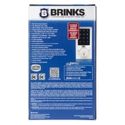 Brinks Single Cylinder Electronic Touchscreen Deadbolt, Satin Nickel Finish