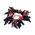 thumbnail image 2 of Decoraciones Colgantes Strade Fareast Limited Corona de Halloween para Puerta de Entrada Calabaza Roja, 2 of 8
