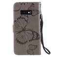 thumbnail image 2 of S10e Case, Samsung Galaxy S10e Case - Allytech Premium Wallet PU Leather with Fashion Embossed Floral Butterfly Magnetic Clasp Card Holders Flip Cover with Hand Strap, Blue, 2 of 8