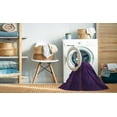 thumbnail image 2 of Ahgly Company Machine Washable Indoor Square Transitional Dark Purple Area Rugs, 3' Square, 2 of 7