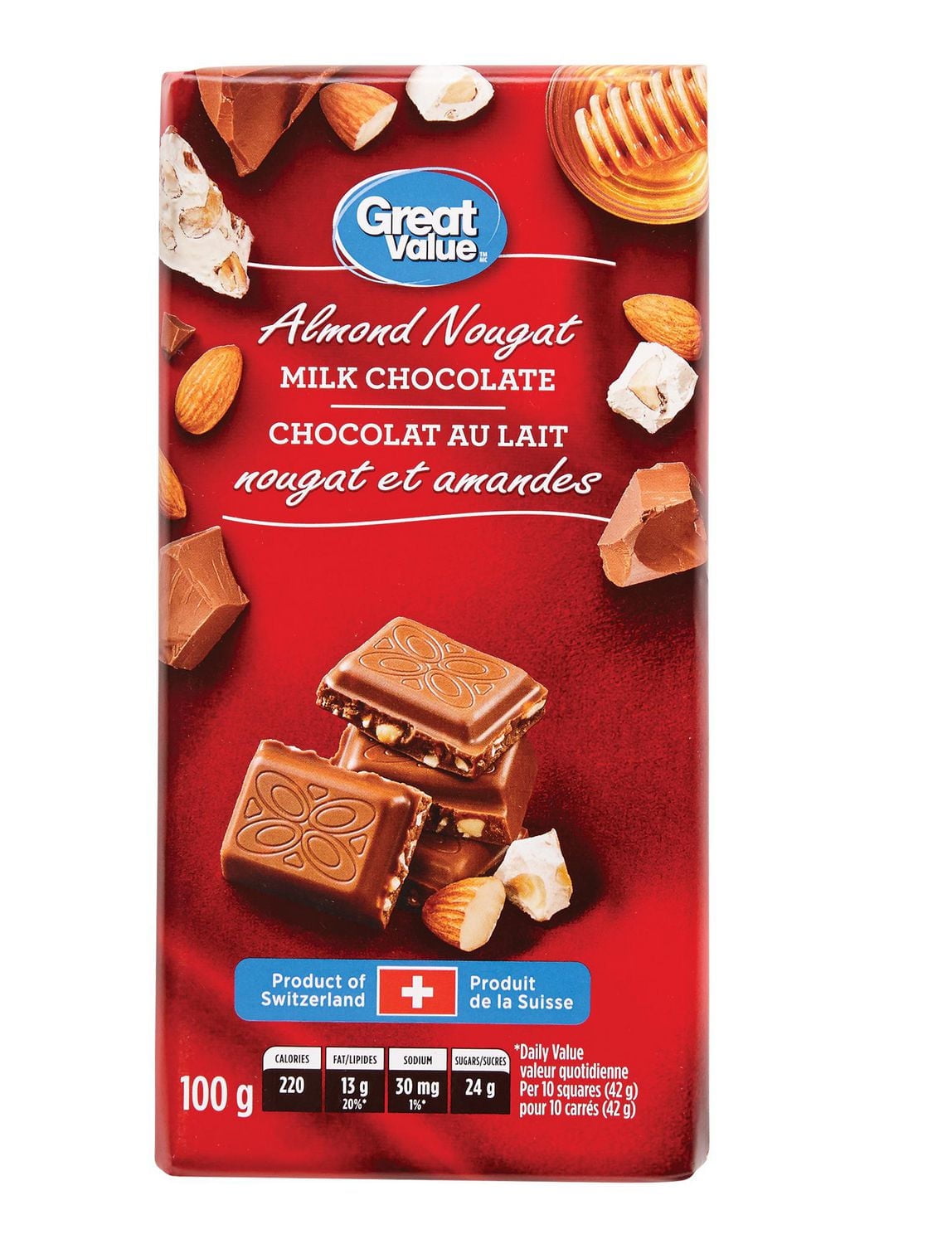 Great Value Almond Nougat Milk Chocolate