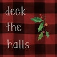thumbnail image 2 of Robinson, Carol 26x26 Gold Ornate Wood Framed with Double Matting Museum Art Print Titled - Deck the Halls, 2 of 4