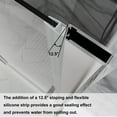 thumbnail image 5 of ES-DIY 34-35.5 in. W x 72 in. H Pivot Frameless Shower Door in Chorme Finish with Clear Glass, 5 of 7