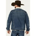 thumbnail image 4 of Cody James Men's Medium Wash Snap Sherpa Denim Jacket - CJHO23O81-MDW, 4 of 4