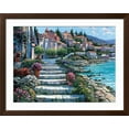 thumbnail image 2 of Art.com Steps of St. Tropez Art Print by Howard Behrens, Brown Frame Wall Art, 40" x 32", 2 of 5
