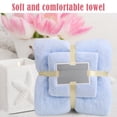 thumbnail image 3 of FNGZ Bath Towel,Hand Towels,High-Density Coral Fleece Towel and Bath Towel Two-In-One Set Soft and Absorben,Washcloths, 3 of 4