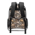 thumbnail image 2 of Rocae Moose fox bear leaf tree for 16inch Clear Backpack Transparent School Backpack for Women Men, Capacity Clear Bag for College, Travel, 2 of 7
