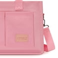thumbnail image 3 of Stylago Canvas Tote Bag for Women Adjustable Strap Crossbody Shoulder Handbag Heavy Duty Multiple Pockets College Purses Pink, 3 of 4